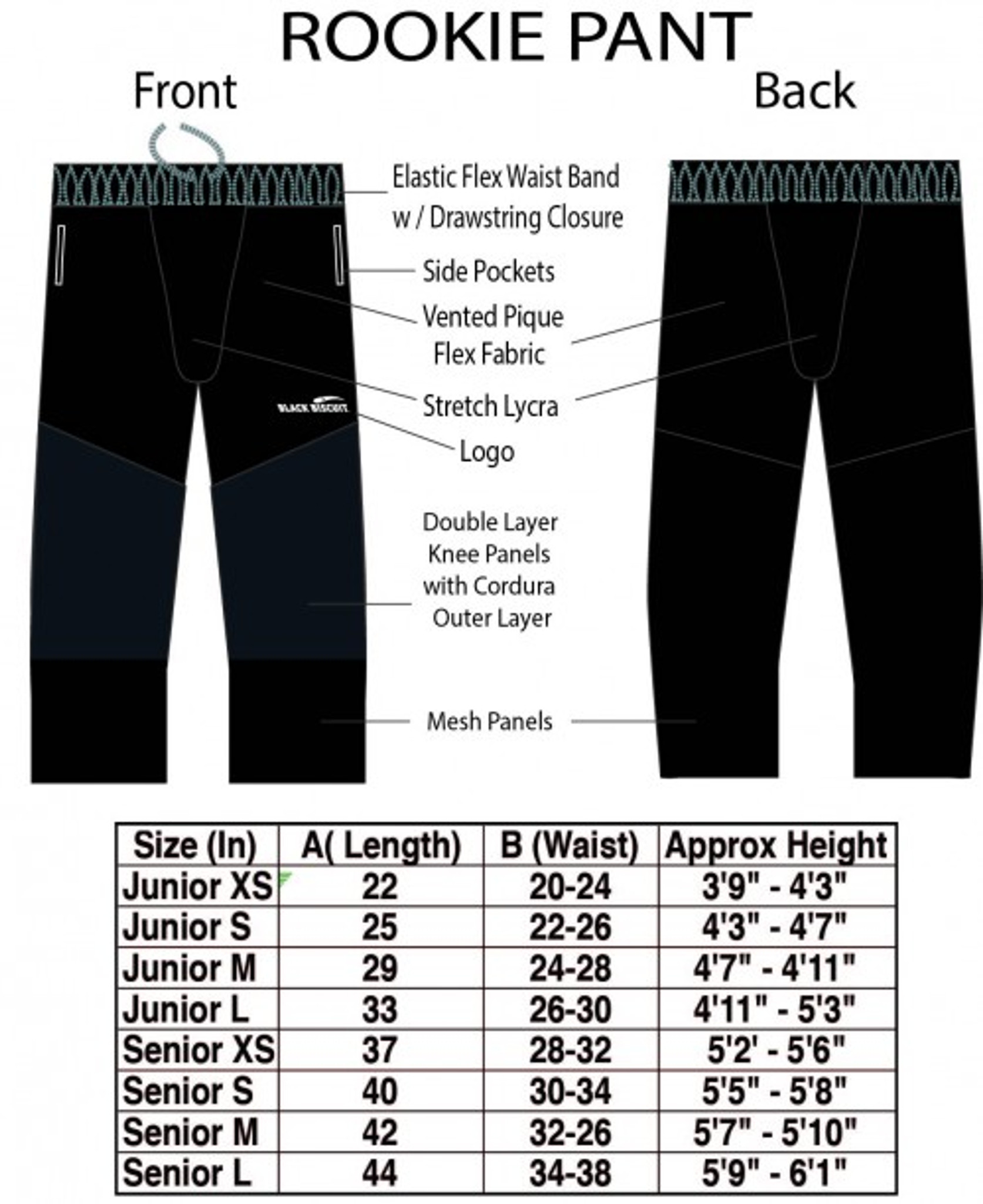 Jeans Size Chart – ROOKIES