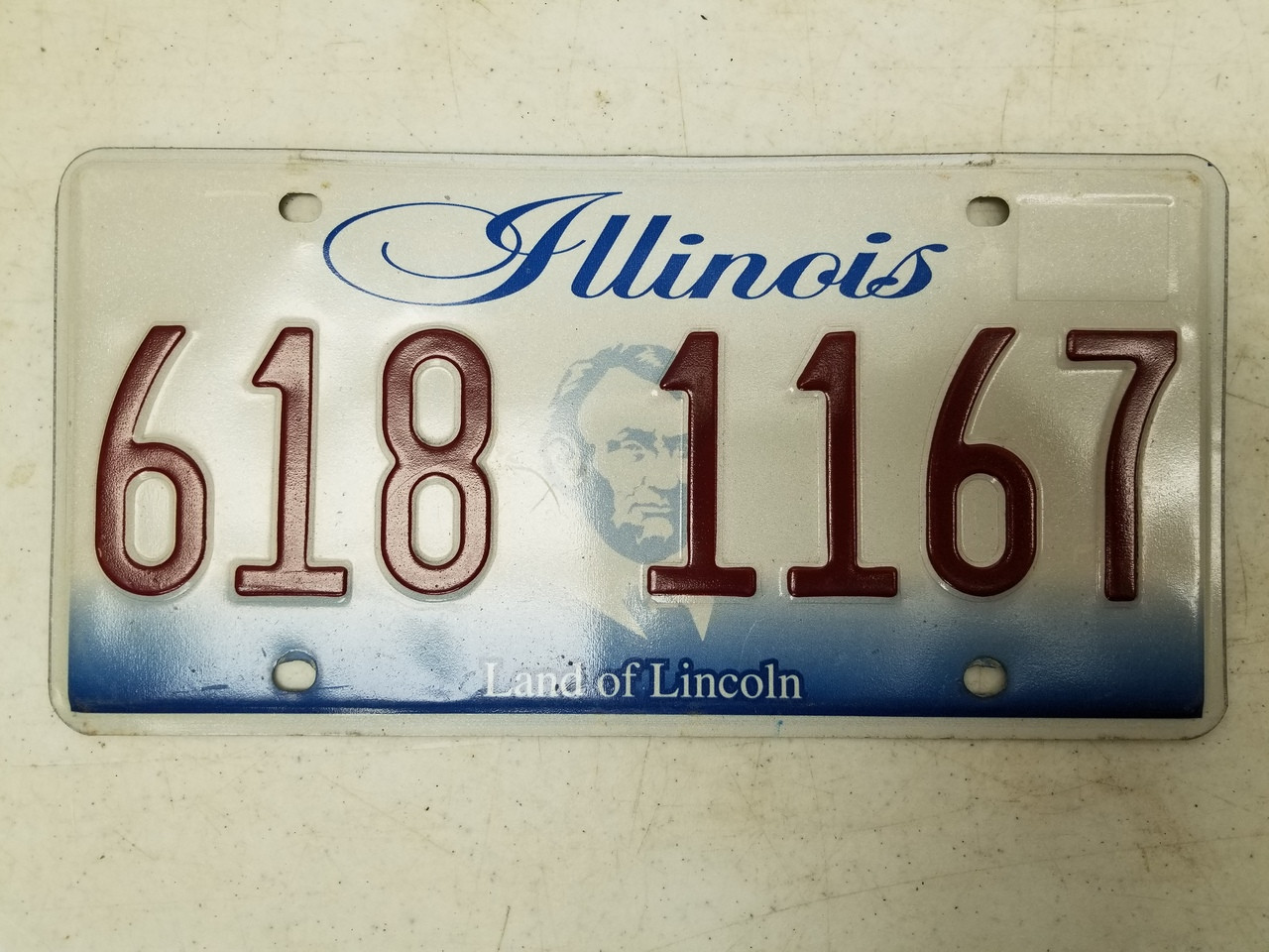 Lincoln License Plate 618 1167