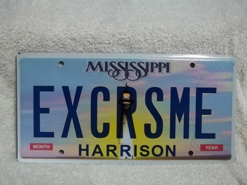 Mississippi Harrison Vanity EXCRSME License Plate