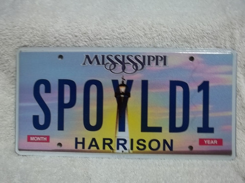 Mississippi Harrison Vanity SPOYLD1 License Plate