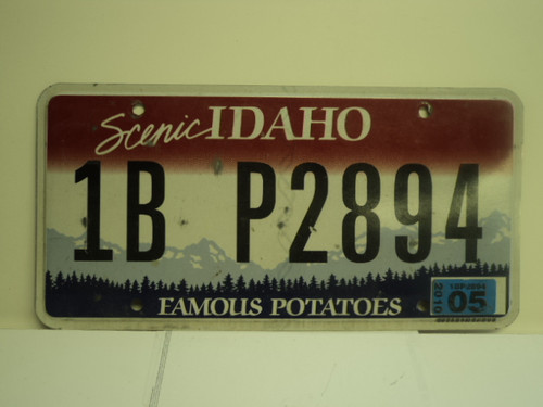 2010 IDAHO Scenic Famous Potatoes License Plate 1B P2894