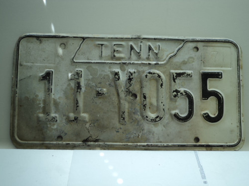 1971 TENNESSEE License Plate 11 Y055
