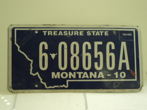 2010 MONTANA Treasure State License Plate 6 28656A