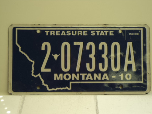2010 MONTANA Treasure State License Plate 2 07330A
