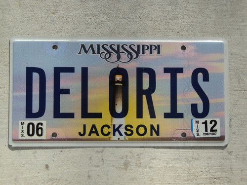 2012 MISSISSIPPI Vanity License Plate DELORIS