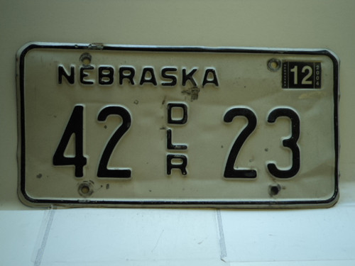 2004 NEBRASKA Dealer License Plate 42 DLR 23