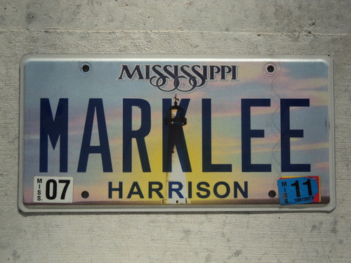 2011 MISSISSIPI Vanity License Plate MARKLEE
