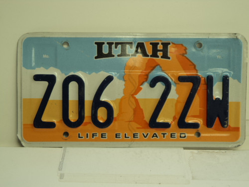 UTAH Life Elevated License Plate Z06 2ZW
