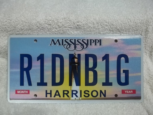 Mississippi Harrison Vanity R1DNB1G License Plate