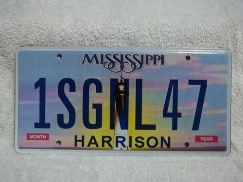 Mississippi Harrison Vanity 1SGNL47 License Plate
