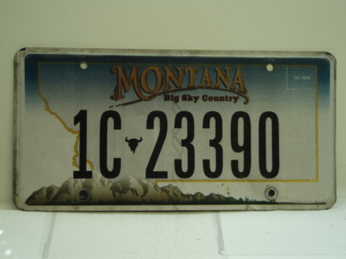 MONTANA Big Sky License Plate 1C 23390