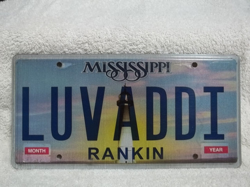 Mississippi Vanity LUVADDI License Plate