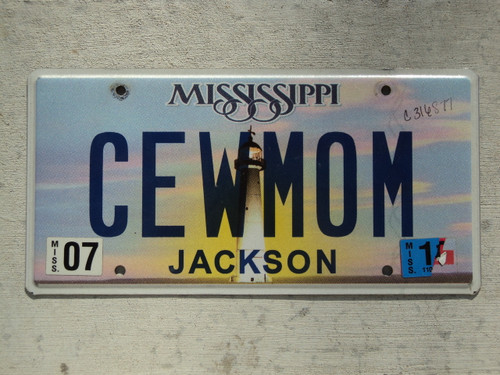 2011 MISSISSIPPI Vanity License Plate CEWMOM