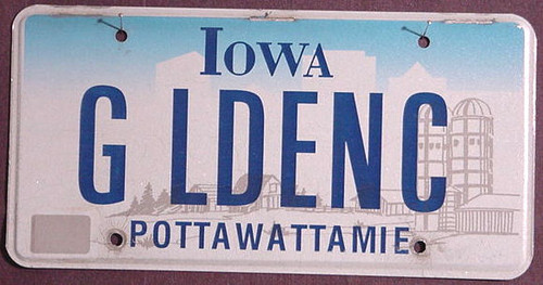 Iowa Farm Scene Vanity 'GLDENC' Flat