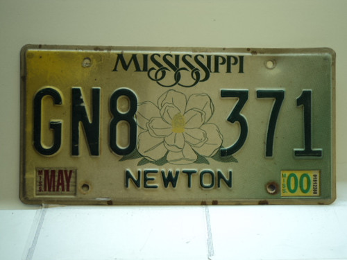 2000 MISSISSIPPI Magnolia License Plate GN8 371