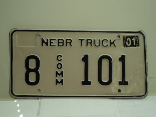 2004 NEBRASKA Commercial Truck License Plate 8 101