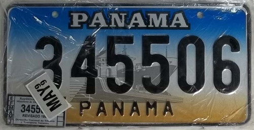 1999 May 345506  Panama License Plate