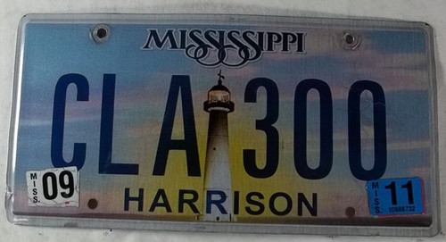 2011 Sep Mississippi Vanity License Plate CLA300