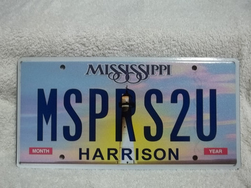 Mississippi Harrison Vanity MSPRS2U License Plate