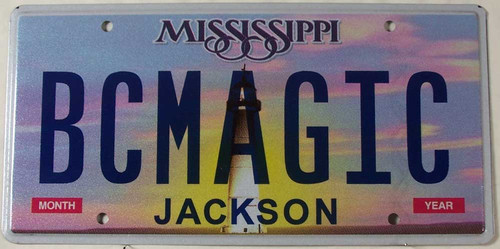 Mississippi Vanity BCMAGIC License Plate