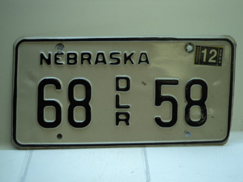 2004 NEBRASKA Dealer License Plate 68 DLR 58