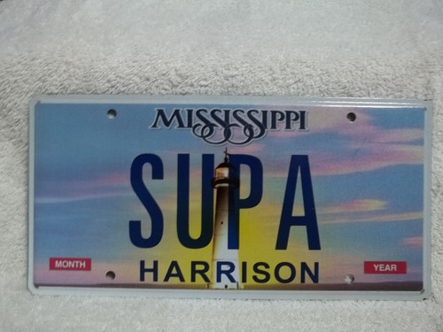 Mississippi Harrison Vanity SUPA License Plate