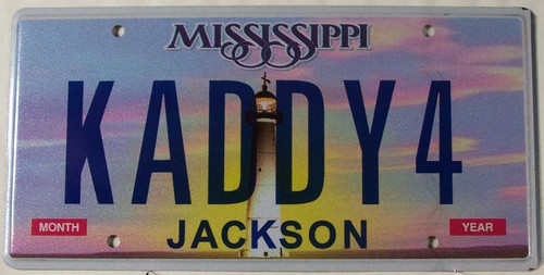 Mississippi Vanity KADDY4 License Plate