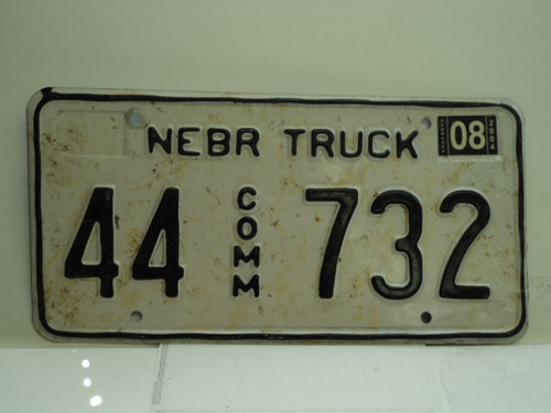 2004 NEBRASKA Commercial Truck License Plate 44 732