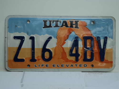 UTAH Life Elevated License Plate Z16 4BV