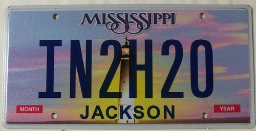 Mississippi Vanity IN2H20 License Plate