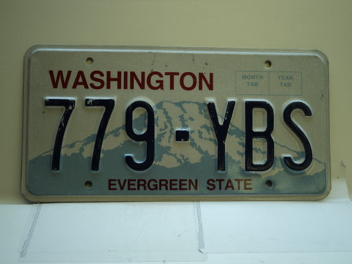 Washington Evergreen State License Plate 779 YBS