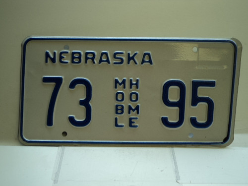 NEBRASKA Mobile Home License Plate 73 AGR 94