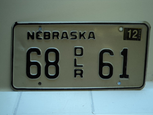 2004 NEBRASKA Dealer License Plate 68 DLR 61