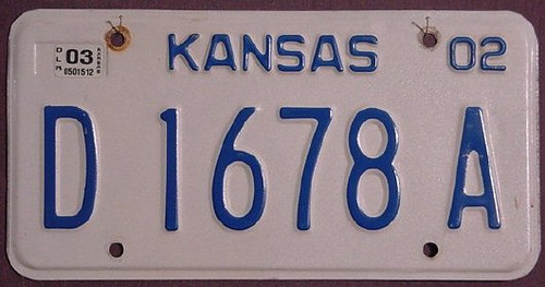 Kansas 2003 Dealer License Plate