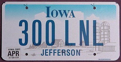 2011 COLORADO License Plate 023 UWS
