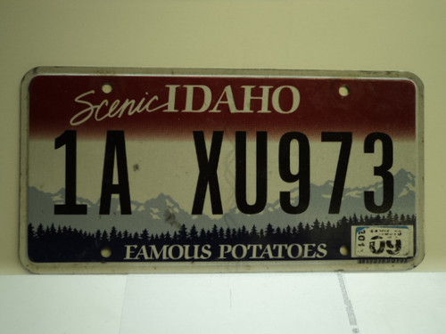 2011 IDAHO Scenic Famous Potatoes License Plate 1A XU973