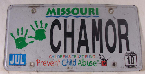 2010 Jul Missouri Vanity License Plate CHAMOR