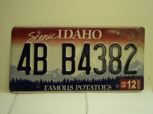 2006 IDAHO Famous Potatoes License Plate 4B B4382