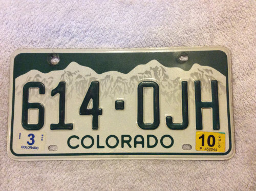 2010 Mar Colorado 614-OJH License Plate