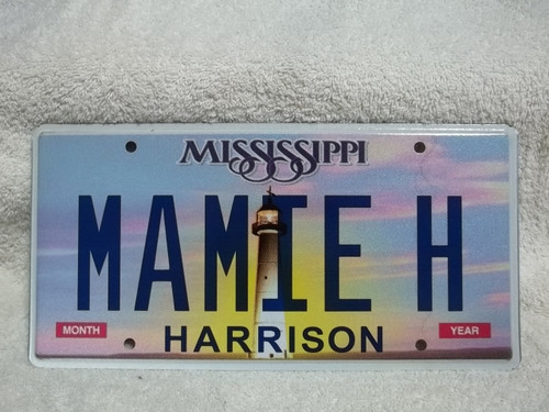 Mississippi Vanity MAMIE H License Plate