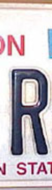 License Plate Letter R