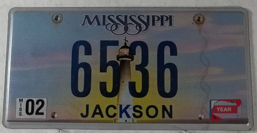 Feb Mississippi Vanity License Plate 6536