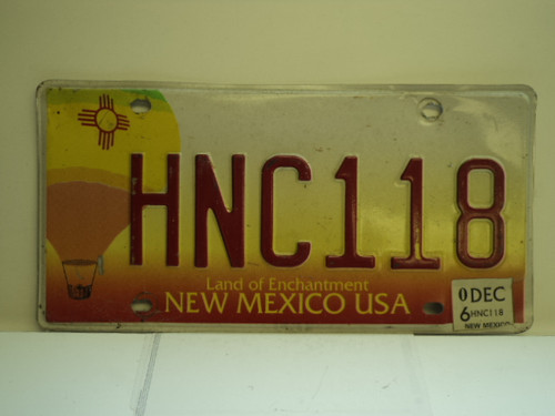 2006 NEW MEXICO Land Of Enchantment License Plate HNC118