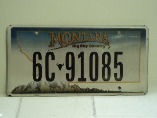 MONTANA Big Sky License Plate 6C 91085