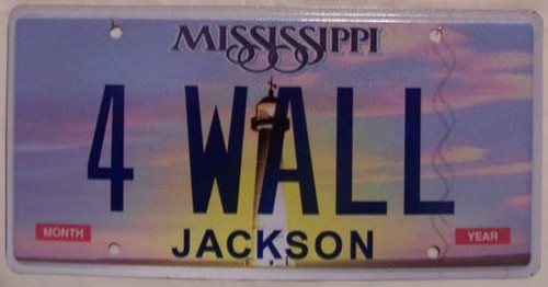 Mississippi Vanity License Plate 4 WALL