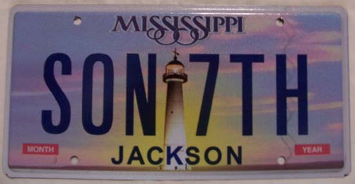 Mississippi Vanity License Plate SON 7TH