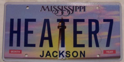 Mississippi Vanity License Plate HEATER7
