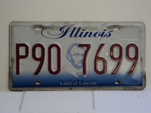 ILLINOIS Land of Lincoln License Plate P90 7699