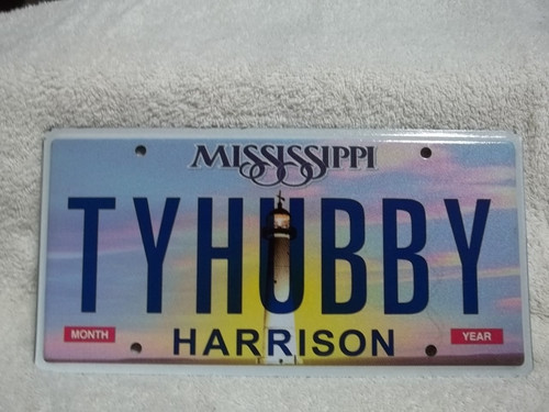 Mississippi Harrison Vanity TYHUBBY License Plate