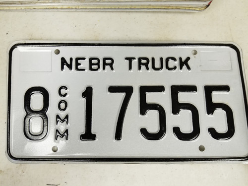 2005 Nebraska Hall County Commercial Truck License Plate 8 17555